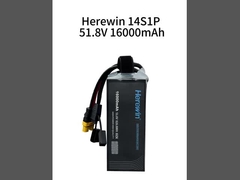 Herewin 14S1P 16Ah 51.8V LiPo Pouch μπαταρία UAV 25C υψηλό ρυθμό εκφόρτισης