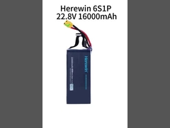 Εδώ είναι 6S1P 25C Lipo Drone μπαταρία 16000mAh 22.8V 2C