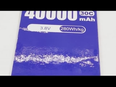 3.8V 40000mAh Λίπο μπαταρία Μία κυψέλη 25C