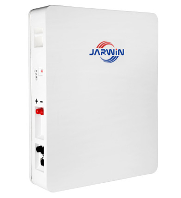 Jarwin 5.12KWH 51.2V 100AH Τείχος τοποθετημένη μπαταρία αποθήκευσης ενέργειας με BMS