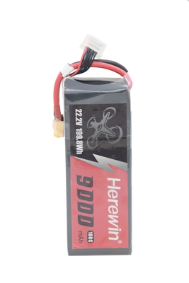 Herewin 6S Lipo Soft Case Fpv μπαταρία 9000mAh 100C πακέτο για RC