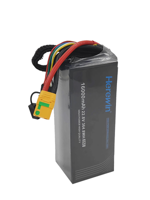 6S1P 16000mAh 22.8V 25C Herewin μπαταρίες LiHv Drone μπαταρία για UAVs