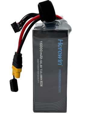 16000mAh 12S 44.4V 25C LiPo Poch Cell μπαταρία Herewin μπαταρία UAV