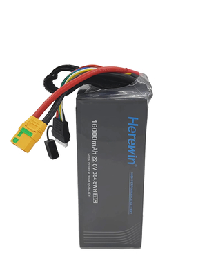 MSDS UN38.3 BIS 6S1P 25C Lipo Drone Συσκευή μπαταρίας 16000mAh 22,8V
