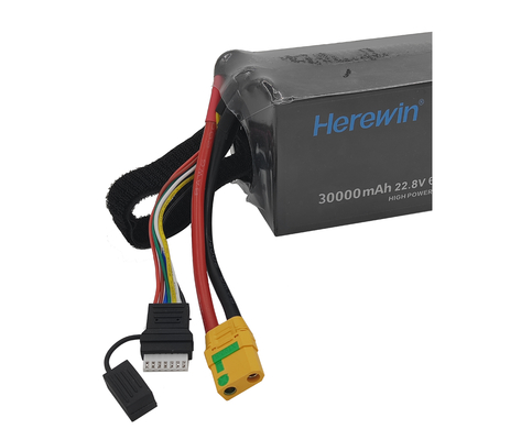 22.8V 30000mAh High Voltage UAV μπαταρία PackPouch Cell Herewin 6S1P μπαταρία Drone