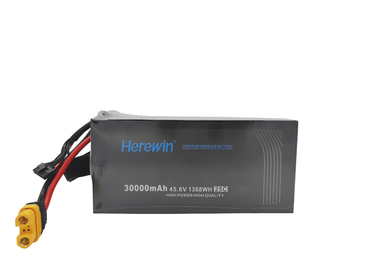 12S1P Soft Pack 45,6V LiHv Uav Drone μπαταρία 25C 30000mAh 6,9kg