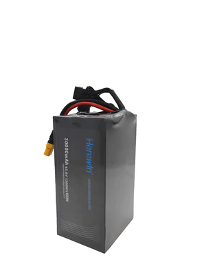 Υψηλής τάσης Soft Pack UAV μπαταρία 45.6V 30000mAh 25C LiHv Drone μπαταρία Herewin 12S