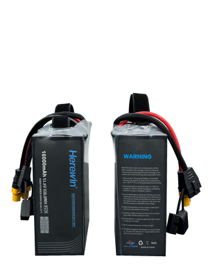 Η μπαταρία του Drone Herewin 14S1P 51.8V 16000mAh 25C Soft Pack LiPo μπαταρία του UAV
