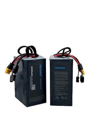30000mAh Herewin Intelligent πτήση μπαταρία 14 S 51.8 V 25C LiPo UAV μπαταρία σε μαλακό πακέτο