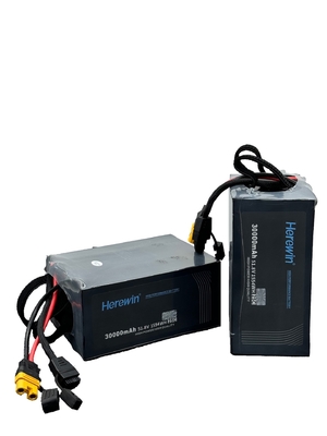 Παράδοση Drone LiPo 25C Uav μπαταρία 14S1P 30Ah 51,8V 30000mAh 8kg