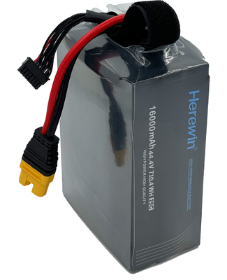 25C τσάντα κύτταρα LiPo Soft Pack Drone μπαταρία Herewin 12S 44.4V 16Ah