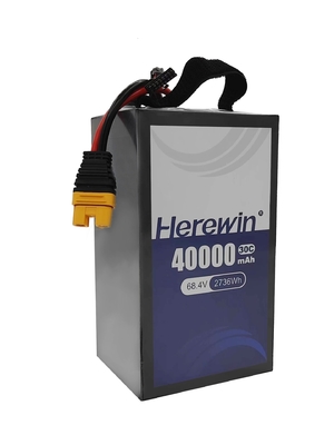 Υψηλός ρυθμός εκφόρτισης 30C Herewin Ημισφαιρική μπαταρία 18S 68.4V 40000mAh