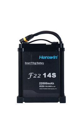 Υψηλής απόδοσης 22000mAh 25C 51.8V Smart 14s Lipo μπαταρία με AS150U βύσμα για το γεωργικό drone