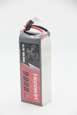 Υψηλή ταχύτητα 6S 100C 9Ah FPV Drone μπαταρία Herewin 22.2V 725g