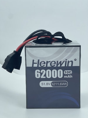 10C 62000mah Drone μπαταρία λιθίου 51.8V 14S μπαταρία πολυμερούς λιθίου
