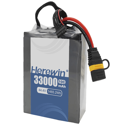 Ημιαπαράλληλη μπαταρία UAV 12S 44.4V 33000mAh Ελαφριά και υψηλής χωρητικότητας ενεργειακή λύση από την μπαταρία Herewin