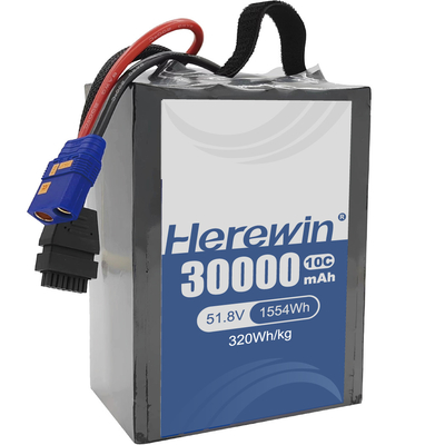 Herewin Ημισφαιρική μπαταρία 14S 51.8V 30000mAh για γρήγορη φόρτιση και μακρά διάρκεια κύκλου ≥ 800