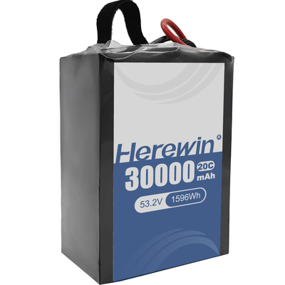 30000mAh χωρητικότητα Herewin Semi-Solid State Battery 14S 53.2V για γρήγορη φόρτιση και ελαφρύ σχεδιασμό
