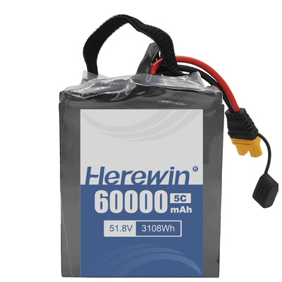 Herewin Ημισφαιρική μπαταρία 14S2P 51.8V 60000mAh για μακρά διάρκεια και μεγάλη χωρητικότητα