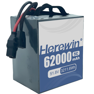 ΑΜΠ Ημισφαιρική μπαταρία Herewin 62000mAh 14S2P 51.8V Λύση αποθήκευσης ενέργειας για απαιτητικές εφαρμογές